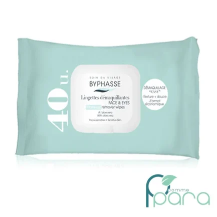 pcommepara-BYPHASSE-Lingettes-Demaquillantes-Aloe-Vera40U