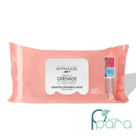 pcommepara-BYPHASSE-Lingettes-Demaquillantes-Grenade-Et-The-Vert-_40pieces.