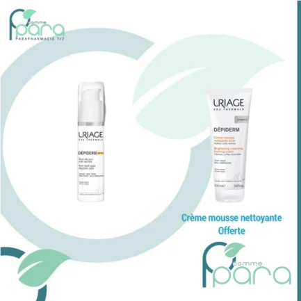 pcommepara-URIAGE-Depiderm-Pack-Soin-Jour-Anti-Taches+Mousse-Nettoyante-OFFERT.
