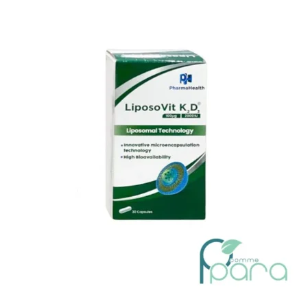 pcommepara-LiposoVit-K2-D3-–-30-Gelules-Vitamines-D3-K2-Liposomales-pour-Os-Immunite.