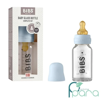 pcommepara-BIBS-Biberon-En-Verre-Anti-Colique-Baby-Blue110ml