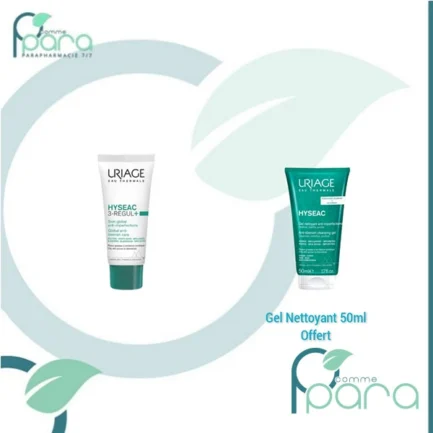 pcommepara-URIAGE-Pack-Hyseac-3RegulGel-Nettoyant-Offert