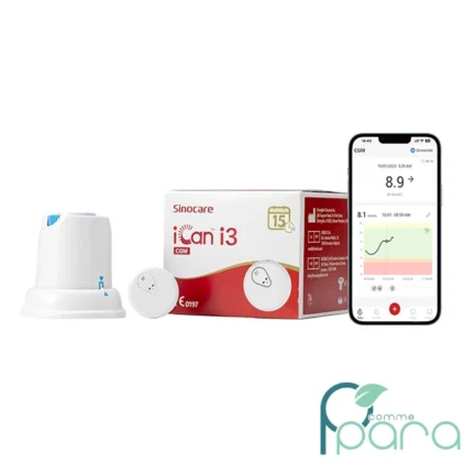 pcommepara-Sinocare-iCan-i3-CGM-–-Capteur-de-Glucose-Continu-15-Jours.