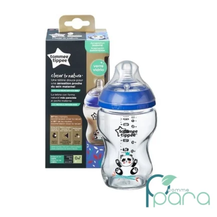 pcommepara-TOMMEE-TIPPEE-Biberon-CTN-Verre-Bleu-0M+_250ml