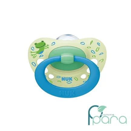 pcommepara-NUK-Sucette-Signature-6-18-Mois-Vert-Bleu.