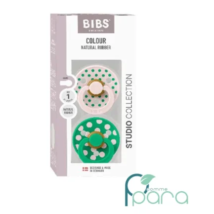 pcommepara-BIBS-2-Sucettes-Natural-Rubber-T1-Vert.