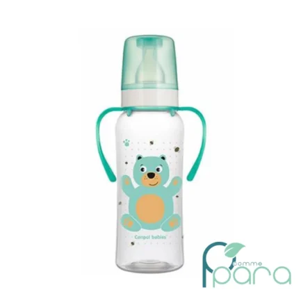 pcommepara-CANPOL-Biberon-a-Anse-Cute-Animals250ml-Vert