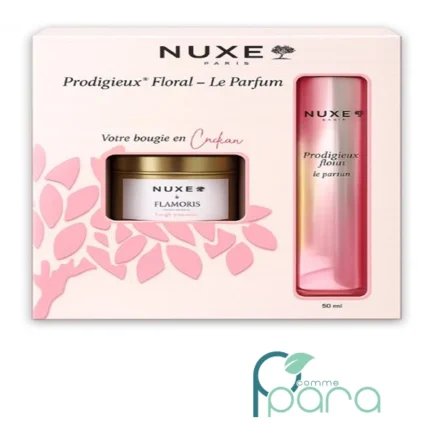 pcommepara-NUXE-Coffret-Le-Parfum-Floral-Bougie-Cadeau