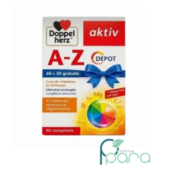 DOPPEL Herz Aktiv A-Z Action Durable,90Comprimés