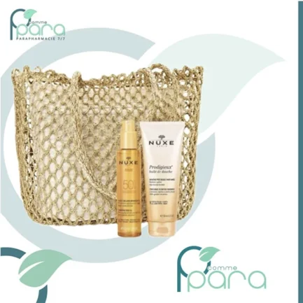 pcommepara-NUXE-Sac-Huile-Solaire-Bronzante Huile-Douche-Offert.