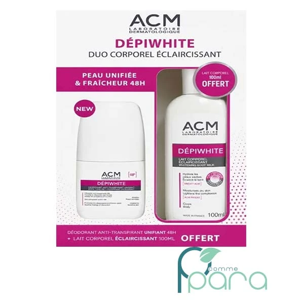 pcommepara-ACM-Dépiwhite-Coffret-Duo-Corporel-Eclaircissant pcommepara-ACM-Depiwhite-Coffret-Duo-Corporel-Eclaircissant.