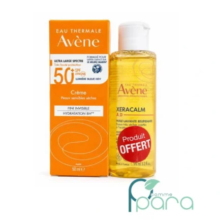 pcommepara-AVENE-Pack-Creme-Invisible-XeraCalm-Huile-Offert