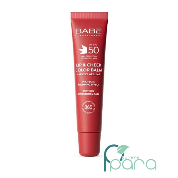 pcommepara BABE Baume à Lèvres SPF50 Rouge ,20ml pcommepara-BABE-Baume-a-Levres-SPF50-Rouge-20ml