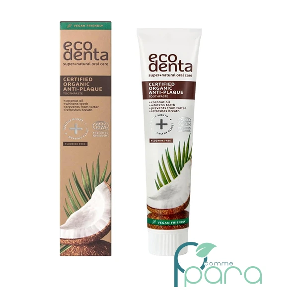 pcommepara ECODENTA Dentifrice Huile Coco Anti Plaque,75ml pcommepara-ECODENTA-Dentifrice-Huile-Coco-Anti-Plaque75ml.