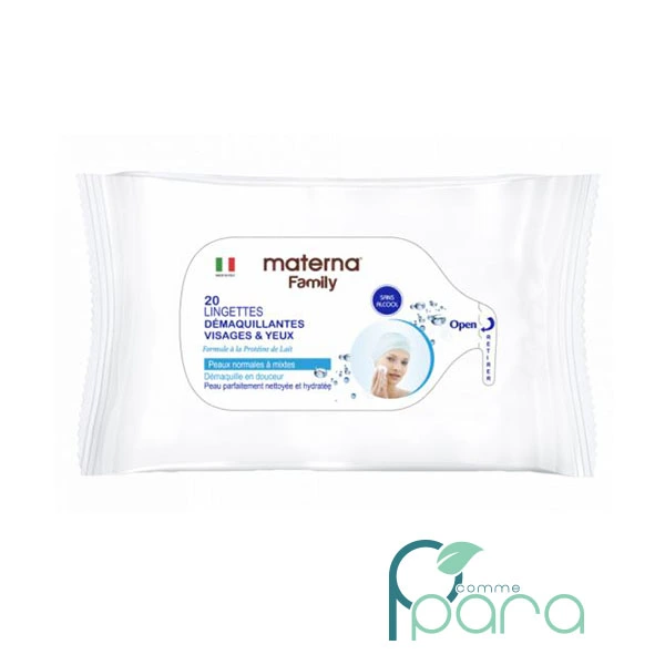 pcommepara MATERNA Baby Lingettes Démaquillantes,20 Pièces pcommepara-MATERNA-Baby-Lingettes-Demaquillantes20-Pieces.