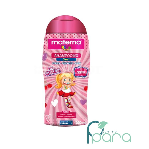 pcommepara MATERNA Baby Shampooing Kids 3en1 Cerise,300ml pcommepara-MATERNA-Baby-Shampooing-Kids-3en1-Cerise300ml.
