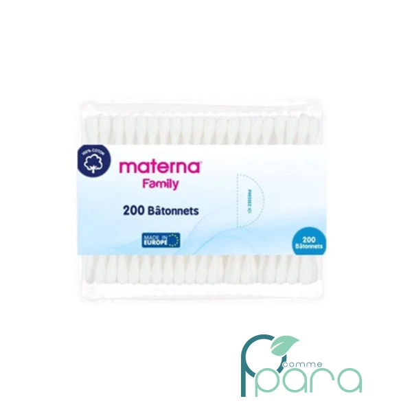 pcommepara MATERNA Family Boite Distributeur,200 Bâtonnets pcommepara-MATERNA-Family-Boite-Distributeur200-Batonnets.