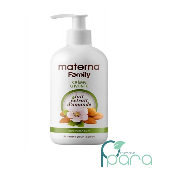 pcommepara MATERNA Family Crème Lavante Lait Extrait Damande,500ml pcommepara-MATERNA-Family-Creme-Lavante-Lait-Extrait-Damande500ml.