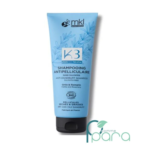 pcommepara MKL Shampooing K3 Anti Pelliculaire Bio,250ml pcommepara-MKL-Shampooing-K3-Anti-Pelliculaire-Bio250ml.