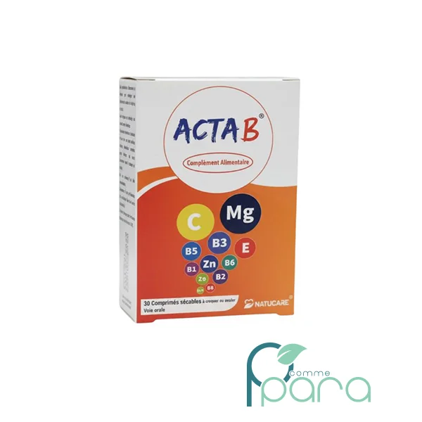 pcommepara NATUCARE Acta B , 30 Comprimés pcommepara-NATUCARE-Acta-B-30-Comprimes.