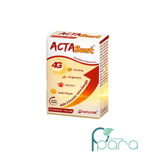 pcommepara NATUCARE ActaBoost 4G , 20 Comprimés pcommepara-NATUCARE-ActaBoost-4G-20-Comprimes.