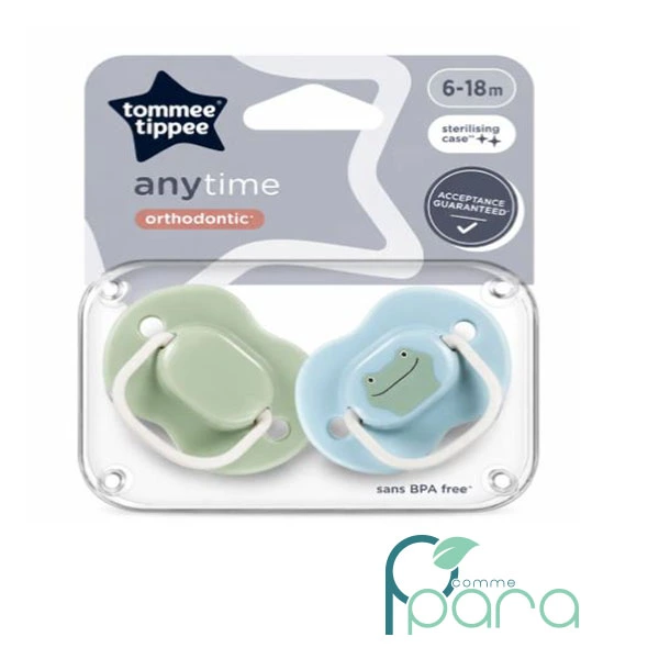 pcommepara TOMMEE TIPPEE 2 Sucettes Any Time 6-18 Mois orthodontic pcommepara-TOMMEE-TIPPEE-2-Sucettes-Any-Time-6-18-Mois-orthodontic
