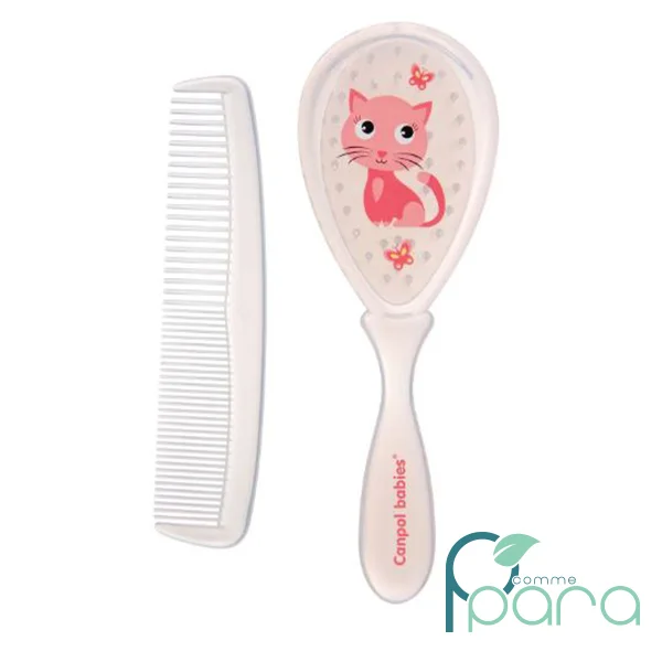 pcommepara CANPOL Baby Set Brosse Et Peigne Dur Om+ (1) pcommepara-CANPOL-Baby-Set-Brosse-Et-Peigne-Dur-Om