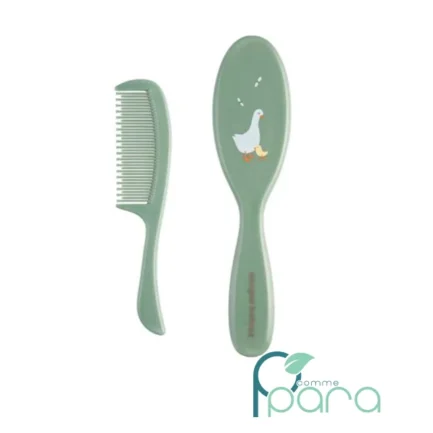 pcommepara-CANPOL-Set-Brosse-Et-Peigne-Vert