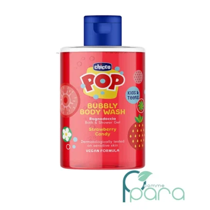 pcommepara-CHICCO-Pop-Kids-Gel-Douche-Bonbon-Fraise-300ml.