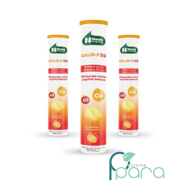 pcommepara NEOS Pharma CALCI-F D3 15 Comprimés Effervescents pcommepara-NEOS-Pharma-CALCI-F-D3-15-Comprimes-Effervescents.