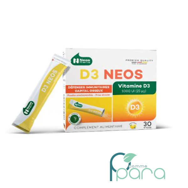pcommepara NEOS Pharma D3 Neos 30 Sticks – Défenses Immunitaires pcommepara-NEOS-Pharma-D3-Neos-30-Sticks-–-Defenses-Immunitaires.