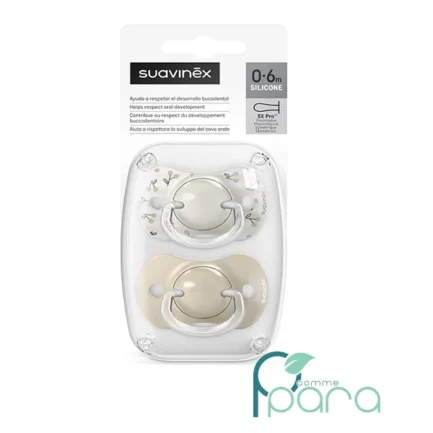 pcommepara-SUAVINEX-2-Sucettes-Mini-0-6-M-Birdies-Beige