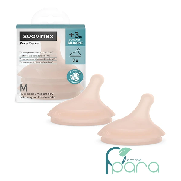 pcommepara SUAVINEX 2 Tétines Biberon ZERØ Anti Colique M pcommepara-SUAVINEX-2-Tetines-Biberon-ZERO-Anti-Colique-M.
