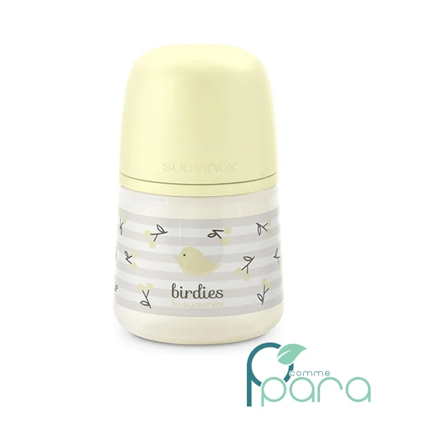 pcommepara SUAVINEX Biberon Premium Anti-Colique Birdies 150 ml Beige – Tétine SX Pro Débit Lent S pcommepara-SUAVINEX-Biberon-Premium-Anti-Colique-Birdies-150-ml-Beige-–-Tetine-SX-Pro-Debit-Lent-S.