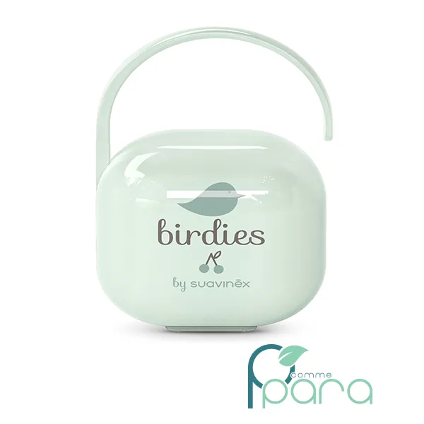 pcommepara SUAVINEX Boîte à Sucettes Birdies Vert pcommepara-SUAVINEX-Boite-a-Sucettes-Birdies-Vert