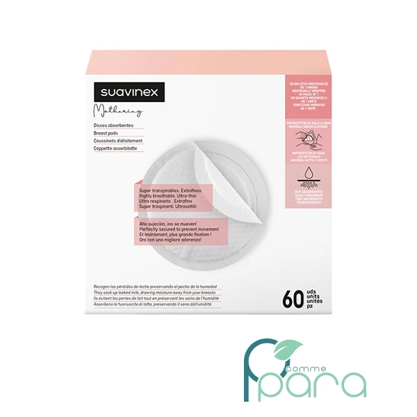 pcommepara SUAVINEX Coussinet Allaitement Sans Gel ,60 Unités pcommepara-SUAVINEX-Coussinet-Allaitement-Sans-Gel-60-Unites