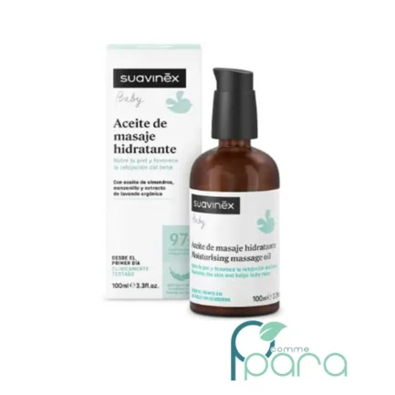 pcommepara-SUAVINEX-Huile-de-Massage-Hydratante-Baby-100-ml-–-Soin-Doux-pour-la-Peau-de-Bebe.