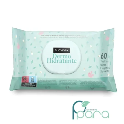 pcommepara-SUAVINEX-Lingettes-Dermohydratantes-Bebe-60-Lingettes-–-Peaux-Atopiques-96-dIngredients-dOrigine-Naturelle.