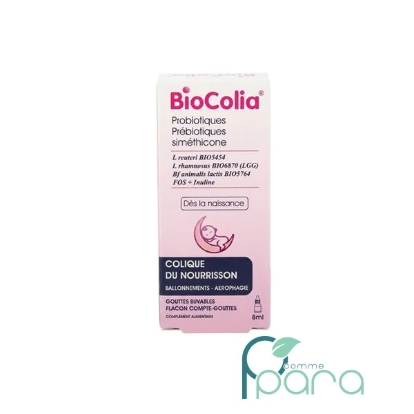 pcommepara BioColia Gouttes Probiotiques pour Bébé 8 ml pcommepara-BioColia-Gouttes-Probiotiques-pour-Bebe-8-ml