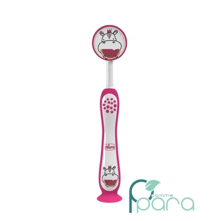 pcommepara-CHICCO-Brosse-a-Dents-Hippo-Fuchsia-3-6Ans