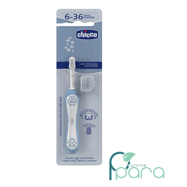 pcommepara CHICCO Brosse à Dents Premières Dents Indigo 6-36 Mois pcommepara-CHICCO-Brosse-a-Dents-Premieres-Dents-Indigo-6-36-Mois.