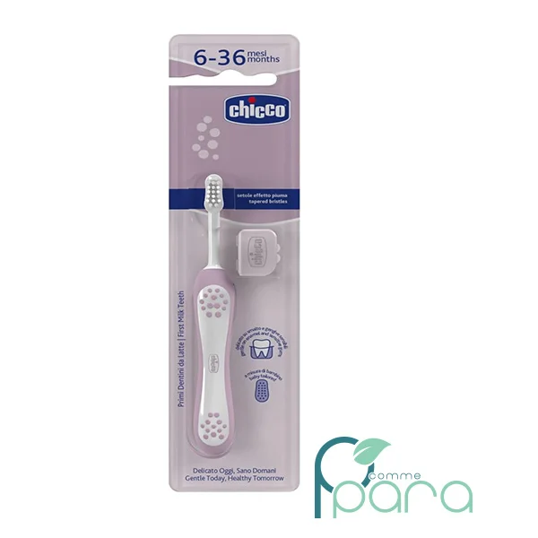 pcommepara CHICCO Brosse à Dents Premières Dents Lilas 6-36 M pcommepara-CHICCO-Brosse-a-Dents-Premieres-Dents-Lilas-6-36-M