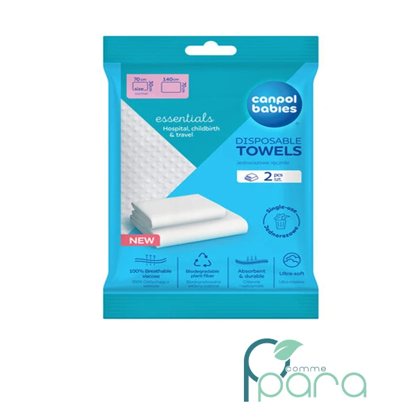 pcommepara CANPOL 2 Serviettes Jetables Pour Bébé pcommepara-CANPOL-2-Serviettes-Jetables-Pour-Bebe.