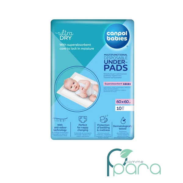 pcommepara CANPOL Alèses Multifonctionnelles Pour Bébé 60x60 cm pcommepara-CANPOL-Aleses-Multifonctionnelles-Pour-Bebe-60x60-cm.