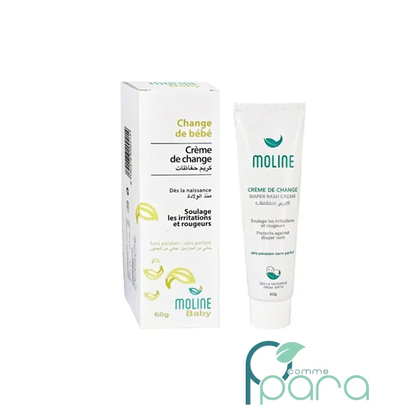 pcommepara MOLINE Crème De Change Bébé ,60 Gr pcommepara-MOLINE-Creme-De-Change-Bebe-60-Gr.