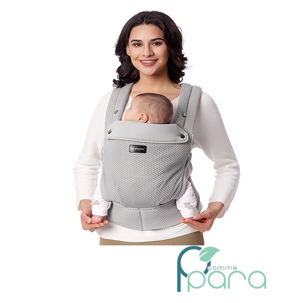 pcommepara-MOMCOZY-Porte-Bébé-Gris-Alvéole pcommepara-MOMCOZY-Porte-Bebe-Gris-Alveole