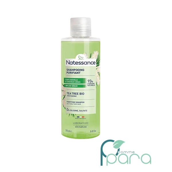 pcommepara NATESSANCE Shampooing Équilibrant Purifiant Tea Tree, 250ml pcommepara-NATESSANCE-Shampooing-Equilibrant-Purifiant-Tea-Tree-250ml.