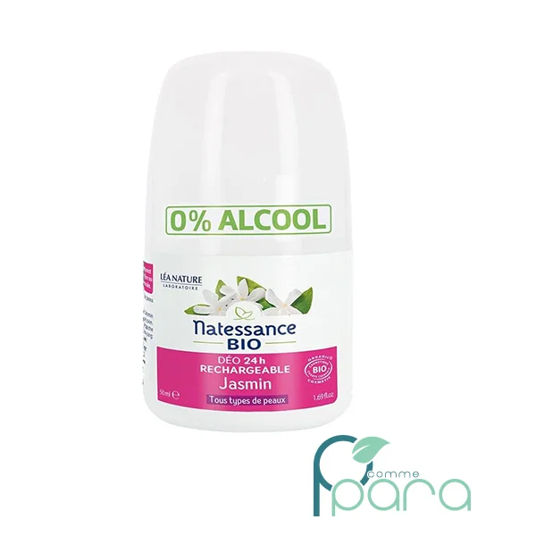 pcommepara Natessance Déodorant 24H Rechargeable Jasmin BIO – 50 ml (1) pcommepara-Natessance-Deodorant-24H-Rechargeable-Jasmin-BIO-–-50-ml-