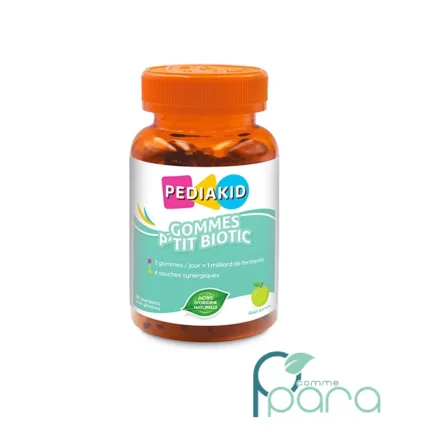pcommepara-PEDIAKID-Gommes-Ptit-Biotic-60-Gommies