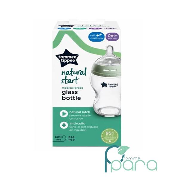 pcommepara TOMMEE TIPPEE Biberon Natural Start En Verre 0 M,250ml pcommepara-TOMMEE-TIPPEE-Biberon-Natural-Start-En-Verre-0-M250ml.